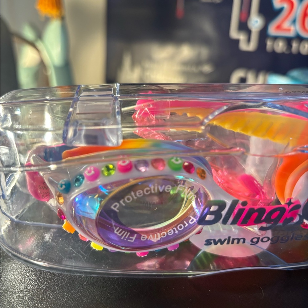 Rainbow Swim Goggles for Kids